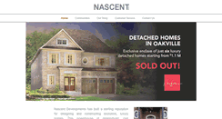 Desktop Screenshot of nascentdevelopments.com