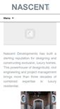 Mobile Screenshot of nascentdevelopments.com